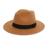Walter White Fedora Fedora Hat Autumn and Winter Broad-Brimmed Hat Fashion Woolen Hat Men's and Women's Cashmere Felt Cap