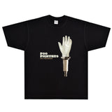 Rock Star T Shirt T-shirt Fire Jet Band Rock Loose Retro Short Sleeve