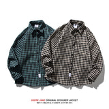 Men Long-Sleeve Shirt Spring Long Sleeve Shirt Men's Loose Casual Weaving Shirt