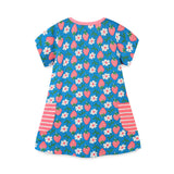 Girl Dress Summer Knitted Cartoon Printed Princess Dress Girls' Dress