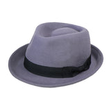 Walter White Fedora Wool Felt Top Hat Men's Fedora Hat Autumn Winter Retro British Hat