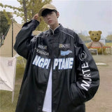 Unisex Baseball Jersey Leather Jacket