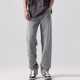 Unisex Jeans Casual Jeans Loose Splicing