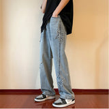 Unisex Jeans Summer American Straight Loose
