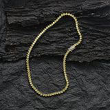 Zircon necklace golden zircon tennis chain