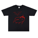 Rock Star T Shirt Printed T-shirt Short Sleeve Cotton Loose