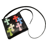 Chh Chrome Heart Leather Bag Colored Leather Cross