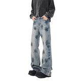 Unisex Jeans Loose Straight Wide Leg Washed Jeans