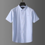 Tommy T Shirts Tommy Men's Shirt Short Sleeve Solid Color Casual Summer Shirt