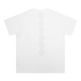 CHH Chrome Heart T Shirts Crowe Cross Print Short Sleeve T-Shirt Loose