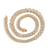 Zircon necklace gradient size zircon tennis chain