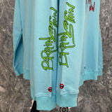 CHH Chrome Heart Hoodie hooded sweater Sanskrit and fun football graffiti print