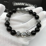 Chrome Heart Bracelet Obsidian Bracelet