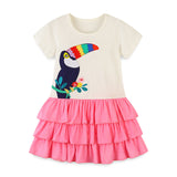Girl Dress Short Sleeve Children Shirt Knitted Dress
