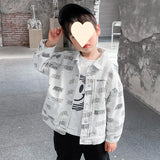 Boy Jacket Boys' Coat Trendy Baby Spring and Autumn Children's Spring Clothes Handsome Jacket