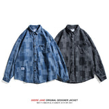 Men Long-Sleeve Shirt Loose Casual Shirt Coat