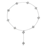 Zircon necklace adjustable cross necklace