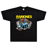 Rock Star T Shirt T-shirt Ramons Band Rock American Loose Short Sleeve