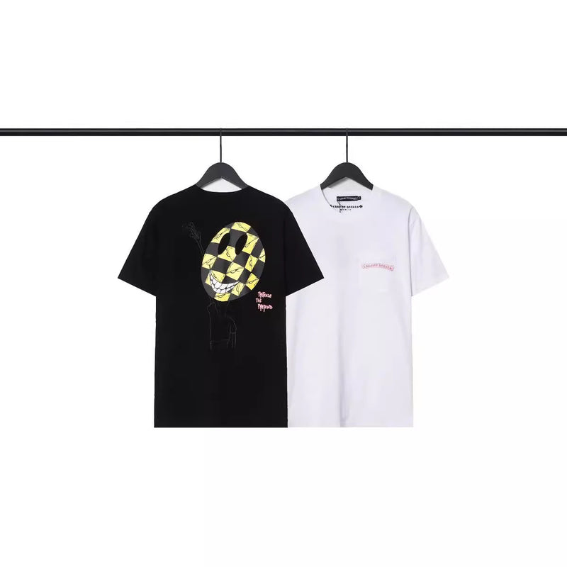 CHH Chrome Heart T Shirts Croix Cross Cotton Crew Neck Short Sleeve T-Shirt