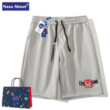 Nasa Shorts Shorts for Men Summer Loose Leisure Sports