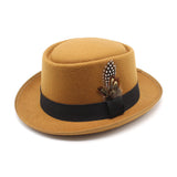 Walter White Hats Hat Female British Autumn Winter Retro Korean Style Fashion All-Matching Fedora Hat