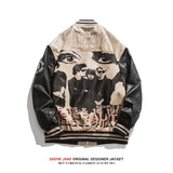 Men Baseball Jacket Spring Baseball Uniform Men Loose Motorcycle Jacket