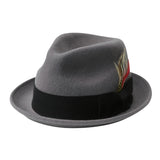 Walter White Hats Autumn and Winter Jazz Top Hat Plain Feather Big Brim Top Hat Banquet Party