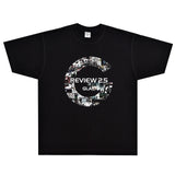 Rock Star T Shirt Glay Band Rock T-shirt Street Retro Loose Printed round Neck Cotton Short Sleeve