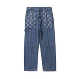 Unisex Jeans American high street straight jeans vibe casual