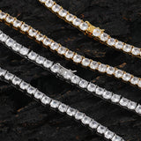 Zircon necklace cubic zirconia copper tennis chain