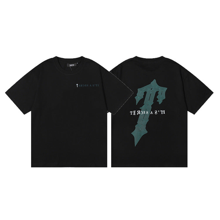 Trapstar T Shirts Trapstar Letter Print Loose Casual Short Sleeve T-Shirt