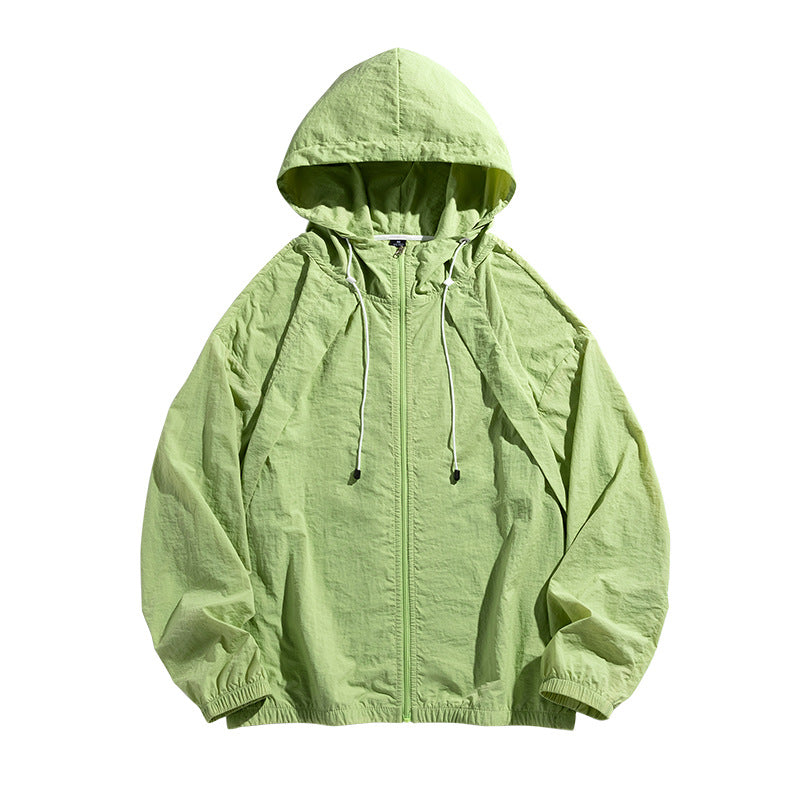 Nasa Sun Protection Shirt Coat Men's Summer Fashion Sun Protection Clothing Hooded