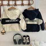Boy Jacket Boys and Girls Jacket Letter Coat Anorak Spring and Autumn Baby Long Sleeve Top