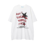 After Prom Shirt Summer Fashion Brand Loose White T Letter XINGX Printed Short Sleeve T-shirt