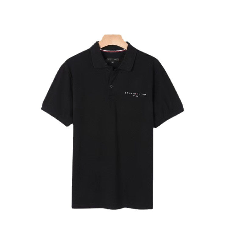 Tommy T Shirts Tommy Spring and Summer Men's Lapel Short Sleeve Polo Shirt