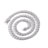 Zircon necklace bagged square zircon tennis chain