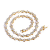 Zircon necklace zircon tennis single row chain