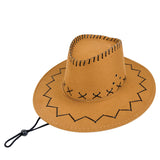 Walter White Fedora Western Cowboy Hat Men's Outdoor Sun Protection Sun Shade Retro Fedora Hat