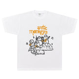 Rock Star T Shirt Arctic Monkeys Band T-shirt Rock Band Loose Short Sleeve
