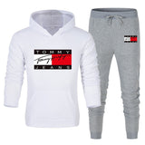 Tommy T Hoodie Casual Sports Suit Sweatpants