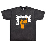 Rock Star T Shirt Black Sabbath Vol 4 T-shirt Rock Band American Loose Printed Short Sleeve