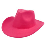 Walter White Fedora Solid Color Curling Woolen Hat Retro Fedora Hat Casual