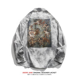 Men Long-Sleeved Shirt Spring Long Sleeve Shirt Male Loose Trendy Casual Overshirt