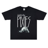 Rock Star T Shirt Band the Pixies Printed T-shirt Men's and Women's Cotton Short Sleeve Loose
