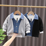 Boy Jacket Boys' Fashion Korean Style Fall Denim Jacket Loose Casual
