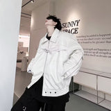 Unisex Baseball Jersey Vintage Bike PU Leather Baseball Jacket