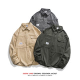 Men's Long-Sleeve Shirt Men's Spring Loose Jacket