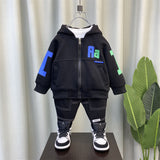 Boy Jacket Boys' Coat Spring and Autumn Clothes Trendy Children's Spring Korean Fashionable Hooded Top