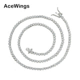 Zircon necklace clavicle chain single row chain