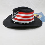Walter White Fedora Western Cowboy Hat Black Men's Outdoor Skull Straw Hat